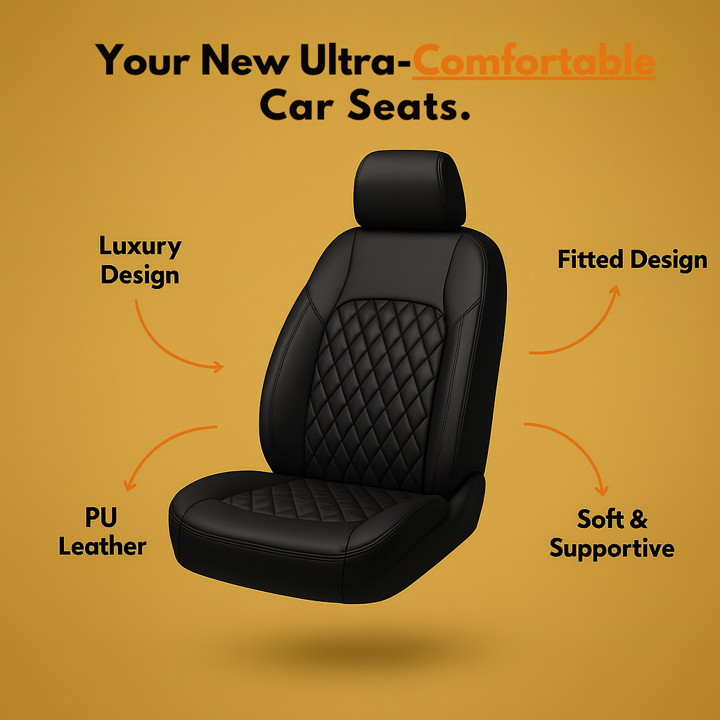LuxFittings™ PU Leather Seat Covers